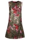 DOLCE & GABBANA FLORAL BROCADE MINI DRESS,F65W5T FJM2E S8350