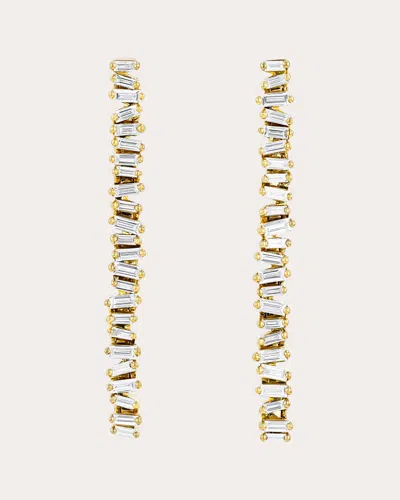Suzanne Kalan Women's Classic Diamond Savannah Midi Drop Earrings In Gold