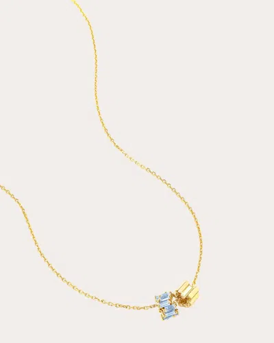 Suzanne Kalan Women's Roundel Duo Light Blue Sapphire Pendant Necklace