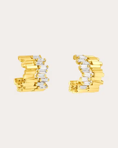 Suzanne Kalan Women's Diamond Mini Hoop Earrings In Gold