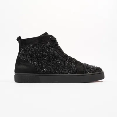 Christian Louboutin Louis Strass High-tops Sequin In Black