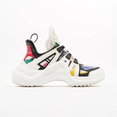 Pre-owned Louis Vuitton Archlight Sneakers / Multicolour Leather In White