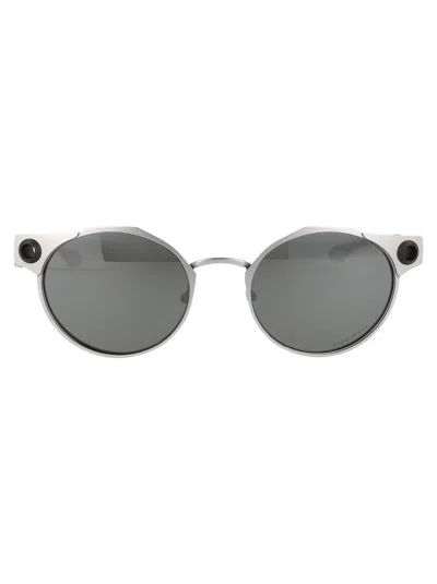 Oakley Deadbolt Prizm Black Sunglasses Oo6046-604601-50 In Black,silver Tone