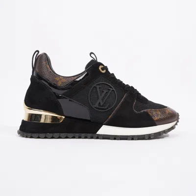 Pre-owned Louis Vuitton Run Away Sneaker / Monogram Mesh In Black