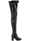 OLGANA HIGH THIGH CHAIN BOOTS,MYBELTBOOT12290888