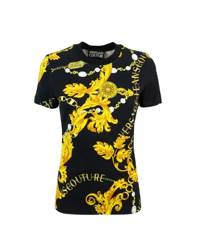 Versace Jeans Couture T-shirts In Black