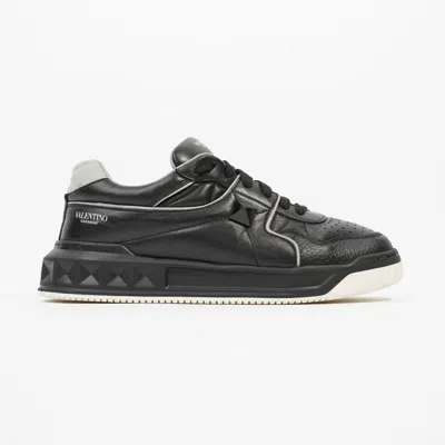 Valentino Garavani One Stud Sneakers / Leather In Black