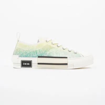 Dior X Shawn Stussy B23 Low Top Sneaker / Canvas In Green