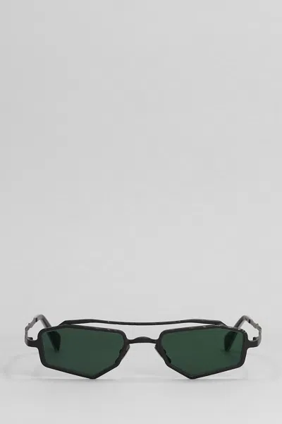 Kuboraum Z23 Sunglasses In Black Metal Alloy In Green