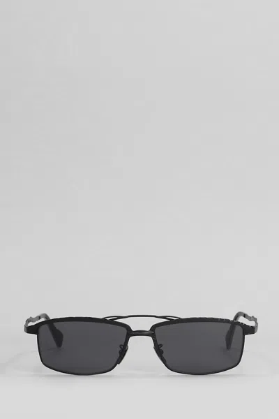 Kuboraum H57 Sunglasses In Silver Metal Alloy In Black