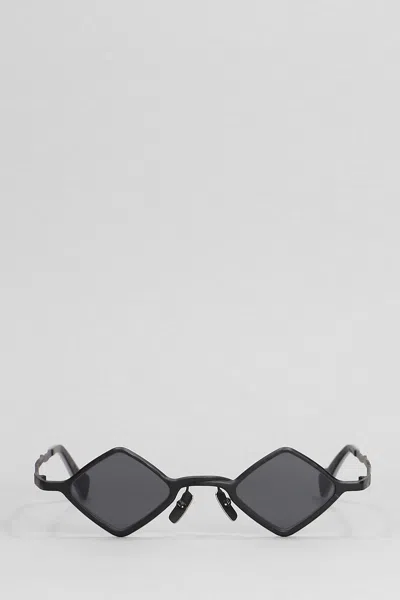 Kuboraum Z14 Sunglasses In Silver Metal Alloy In Black