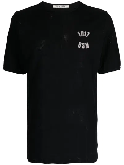 Alyx 1017  9sm Logo-print Cotton T-shirt In Nero