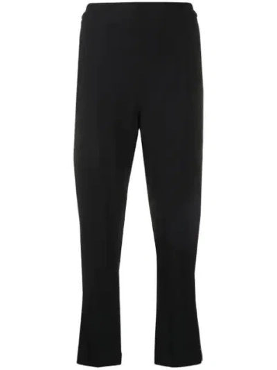 Ann Demeulemeester Cropped Straight Trousers In Negro
