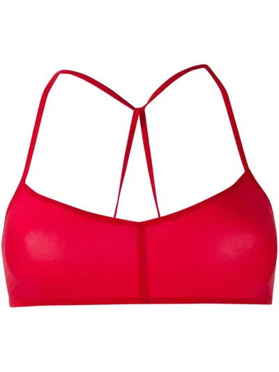 Ann Demeulemeester Spaghetti Strap Bra In Red