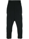 RICK OWENS CROPPED TROUSERS,RP17F7323ZL12141066