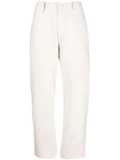 Citizens Of Humanity Louise Cotton Trousers In Panna
