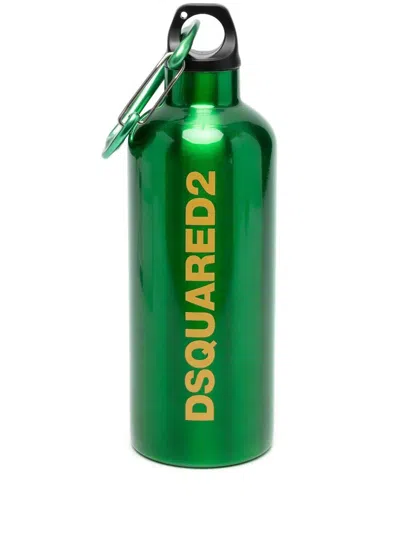 Dsquared2 Logo-print Bottle In Green