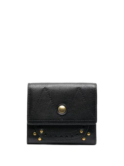 Jérôme Dreyfuss Folded Leather Wallet In Black