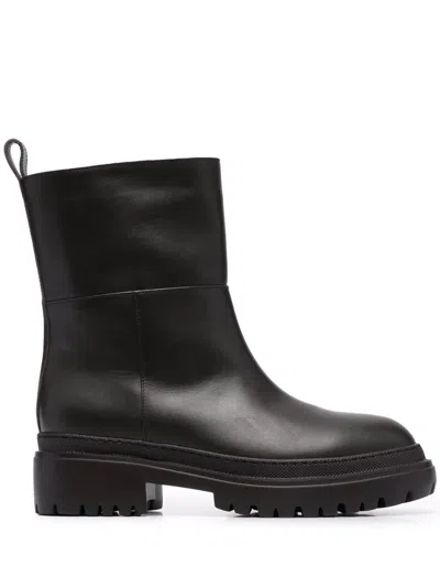 L&#039;autre Chose L'autre Chose Ankle Leather Boots In Black
