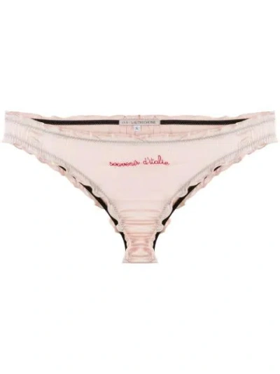 L&#039;autre Chose Embroidered Slip In Pink
