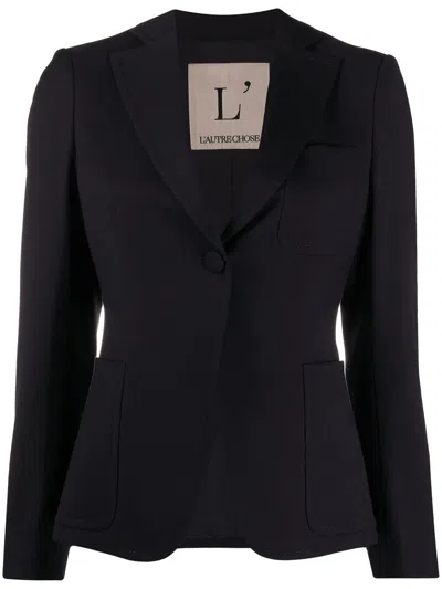 L&#039;autre Chose Single-breasted Slim Blazer In Black