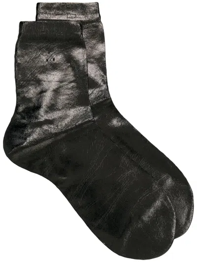 Maria La Rosa Laminated One Socks In Multi