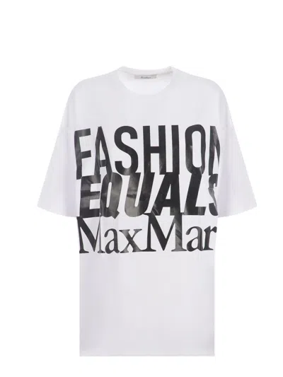 Max Mara Carlo Cotton T-shirt In White