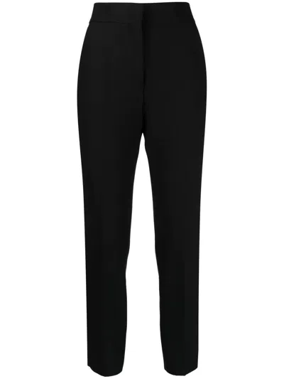 Msgm Mid-rise Tailored Trousers In Gray
