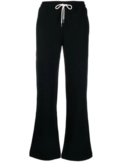 Paul Smith Drawstring Flared Trousers In Black
