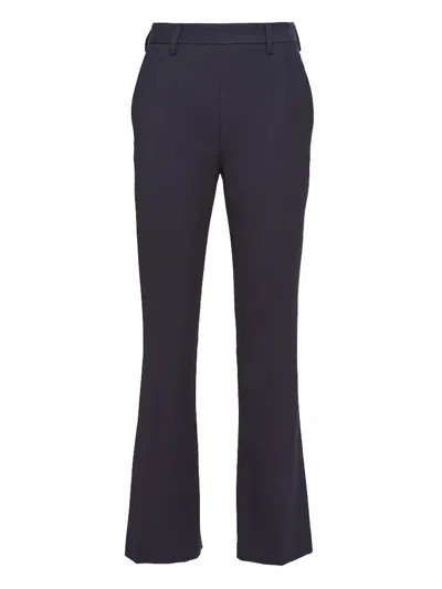 Prada Gabardine Trousers In Gray