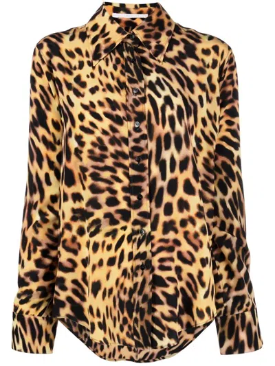Stella Mccartney All-over Leopard-print Shirt In Animalier