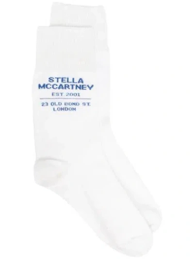 Stella Mccartney Side Logo Socks In White