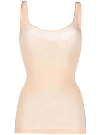 Wolford Fine-knit Vest Top In Nude