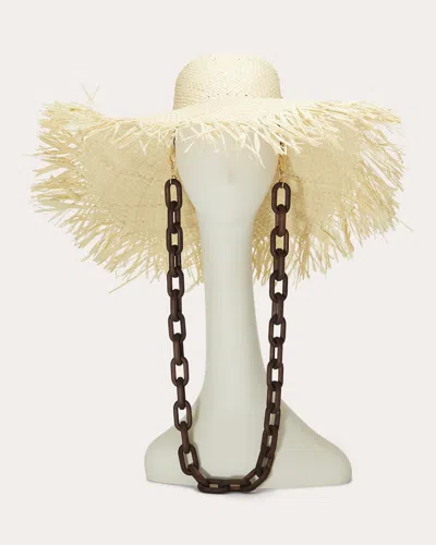 Eugenia Kim Women's Valentina Frayed Sun Hat In Neutrals