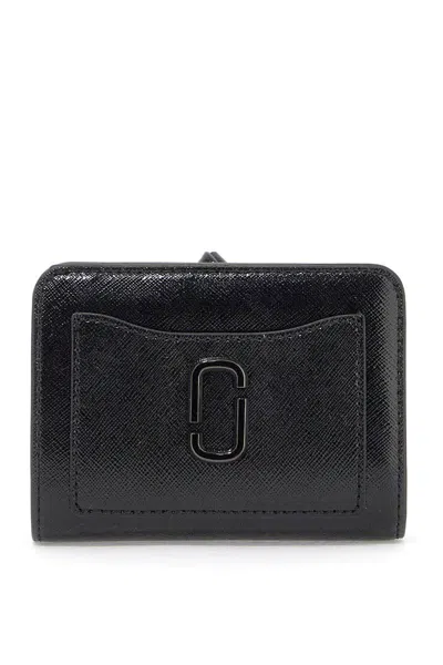 Marc Jacobs The Utility Snapshot Mini Compact Wallet In Nero