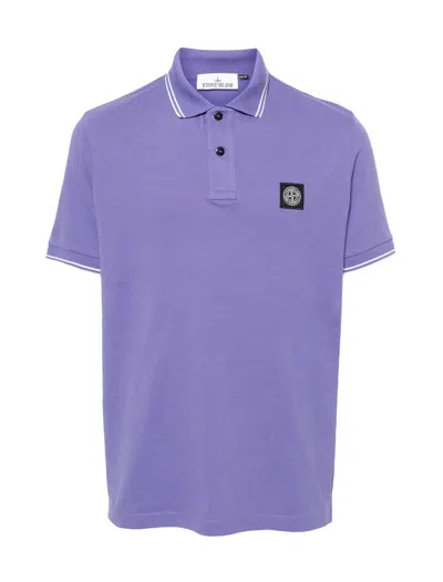 Stone Island T-shirts And Polos Purple