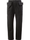 MAISON RABIH KAYROUZ MAISON RABIH KAYROUZ TROUSERS WITH EXAGGERATED POCKETS - BLACK,P703H17E12296530
