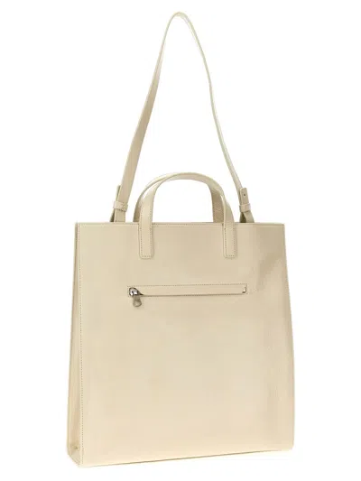 Courrèges 'heritage Naplack' Shopping Bag In Gray