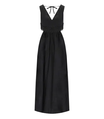 Twinset Black Cut-out Dress