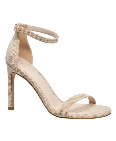 H Halston Maui Leather Sandal In Gold