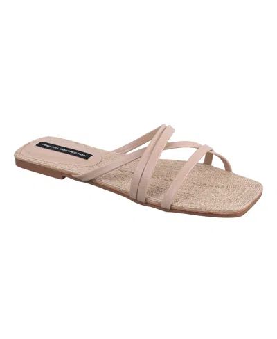 French Connection Women's North West Rope Sandals In White