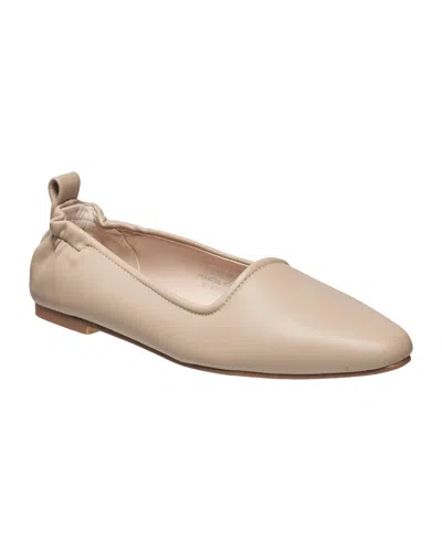 French Connection Women's Emee Rouched Back Ballet Flats In Beige