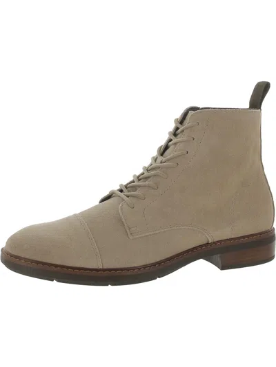 Vince Camuto Ferko Mens Suede Combat & Lace-up Boots In Multi