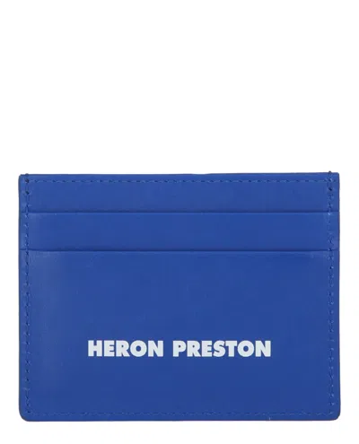 Heron Preston Logo Tape Card Holder In Blue