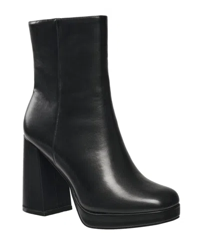 French Connection Women's Gogo Platform Booties In Black