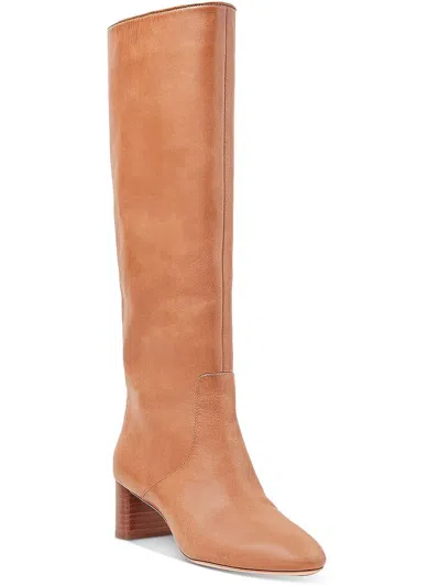 Loeffler Randall Gia Womens Leather Pull On Knee-high Boots In Brown