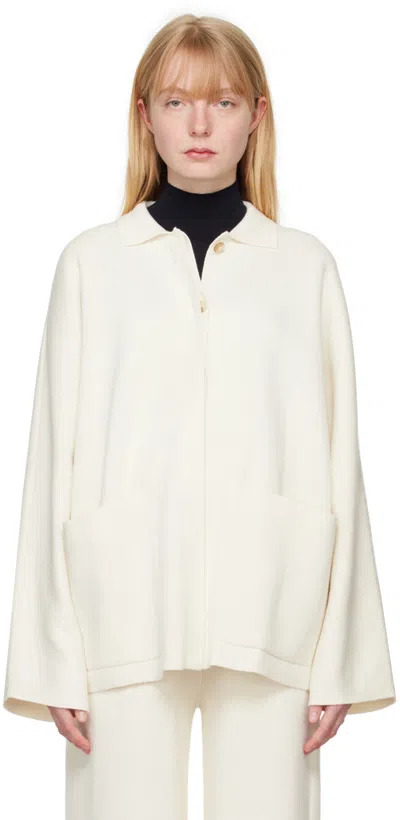 Lauren Manoogian Oversized Pima Cotton Jacket In White