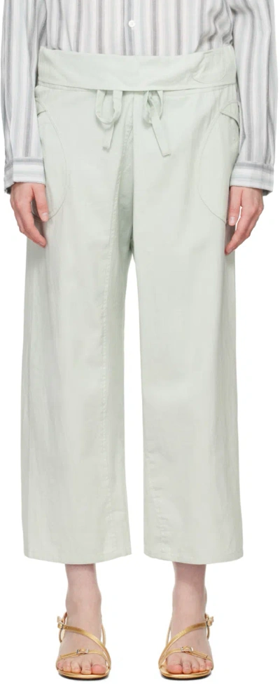 Gimaguas Oahu Cotton Trousers In Blue