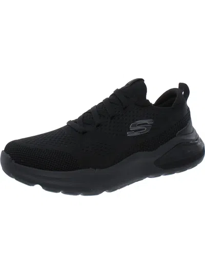 Skechers Sport Air Mens Gym Fitness Athletic And Training Shoes In Black