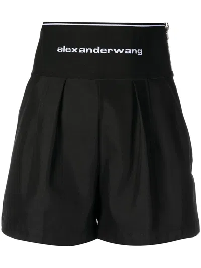 Alexander Wang Shorts With Print In Black